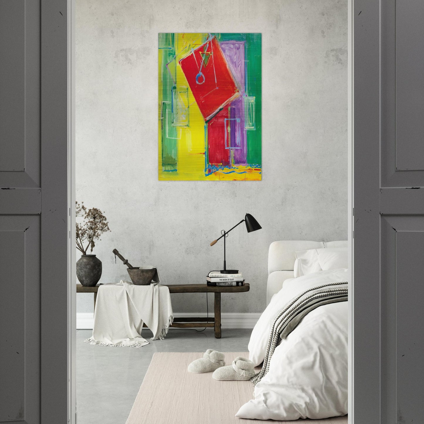 Untitled - Hans Hofmann Brushed Aluminum Print - 70x100 cm / 28x40 inches | Hans Hofmann Aluminum Print | Hans Hofmann Prints