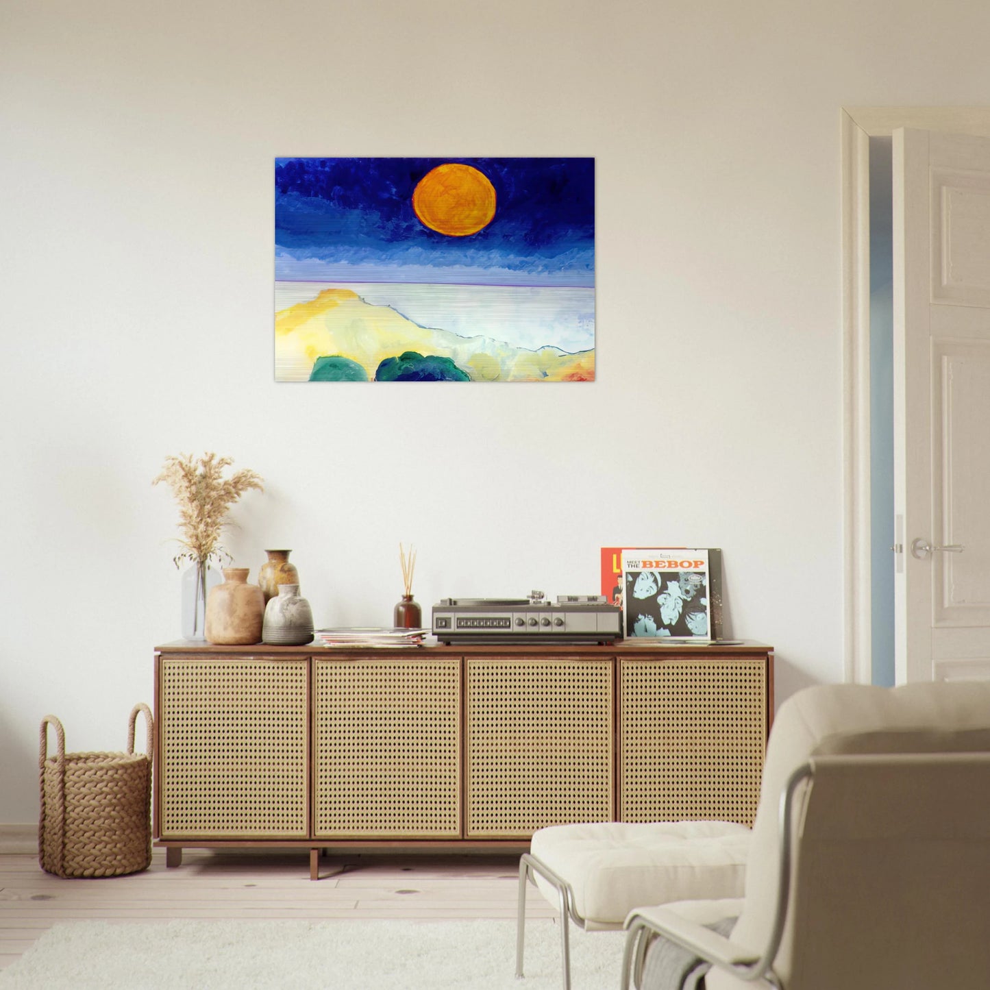 Paisagem - 2004 - Aldemir Martins Brushed Aluminum Print - 70x100 cm / 28x40 inches | Aldemir Martins Aluminum Print | Aldemir Martins Prints