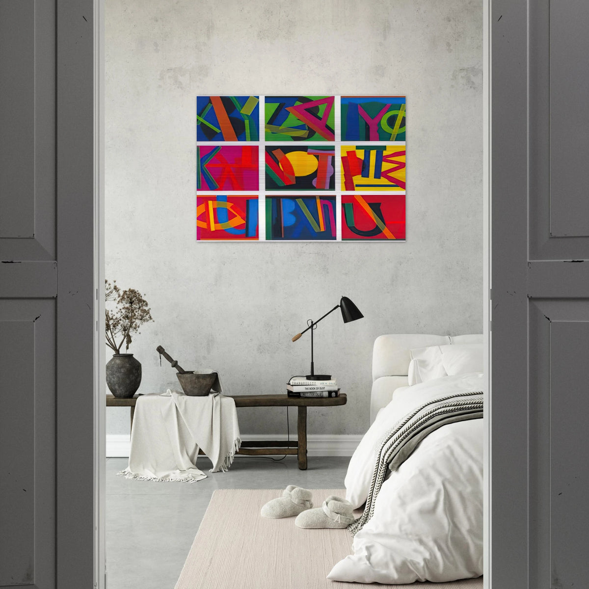 Untitled - Lettrism - Joao Vieira Brushed Aluminum Print - 70x100 cm / 28x40 inches | Joao Vieira Aluminum Print | Joao Vieira Prints
