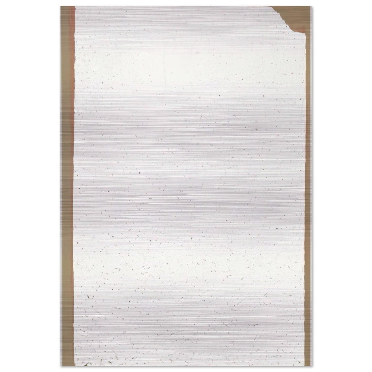 Convention - 2002 - Robert Ryman Brushed Aluminum Print - 70x100 cm / 28x40 inches | Robert Ryman Aluminum Print | Robert Ryman Prints