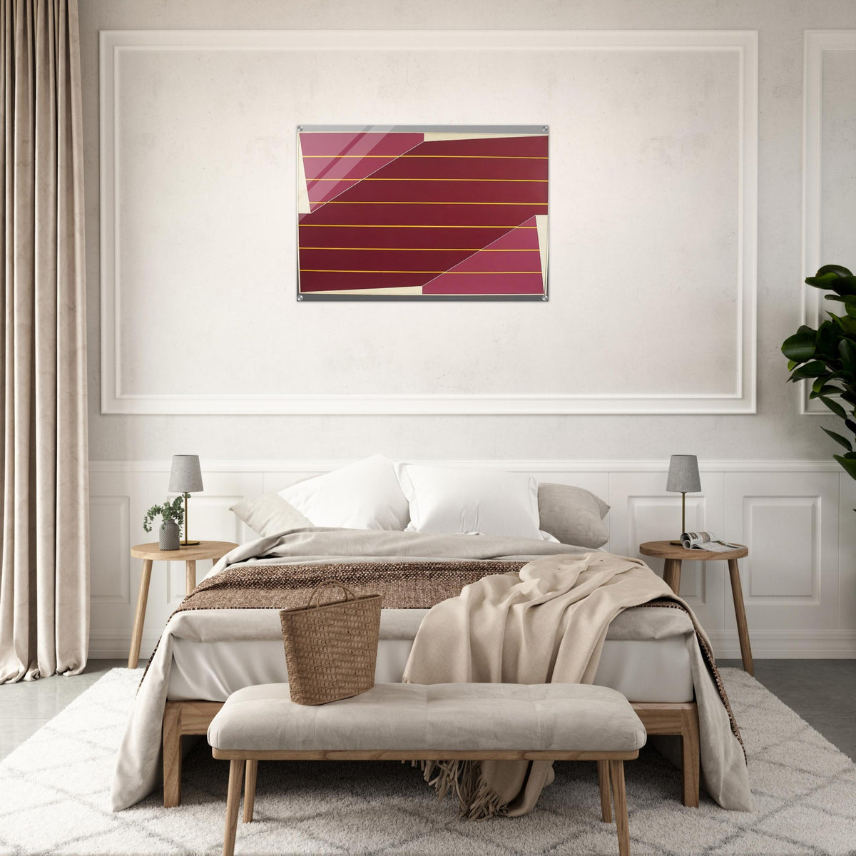 Line Rotation - 1964 - Larry Zox Acrylic Print - 70x100 cm / 28x40″ inches | Larry Zox Wall Art | Larry Zox Prints