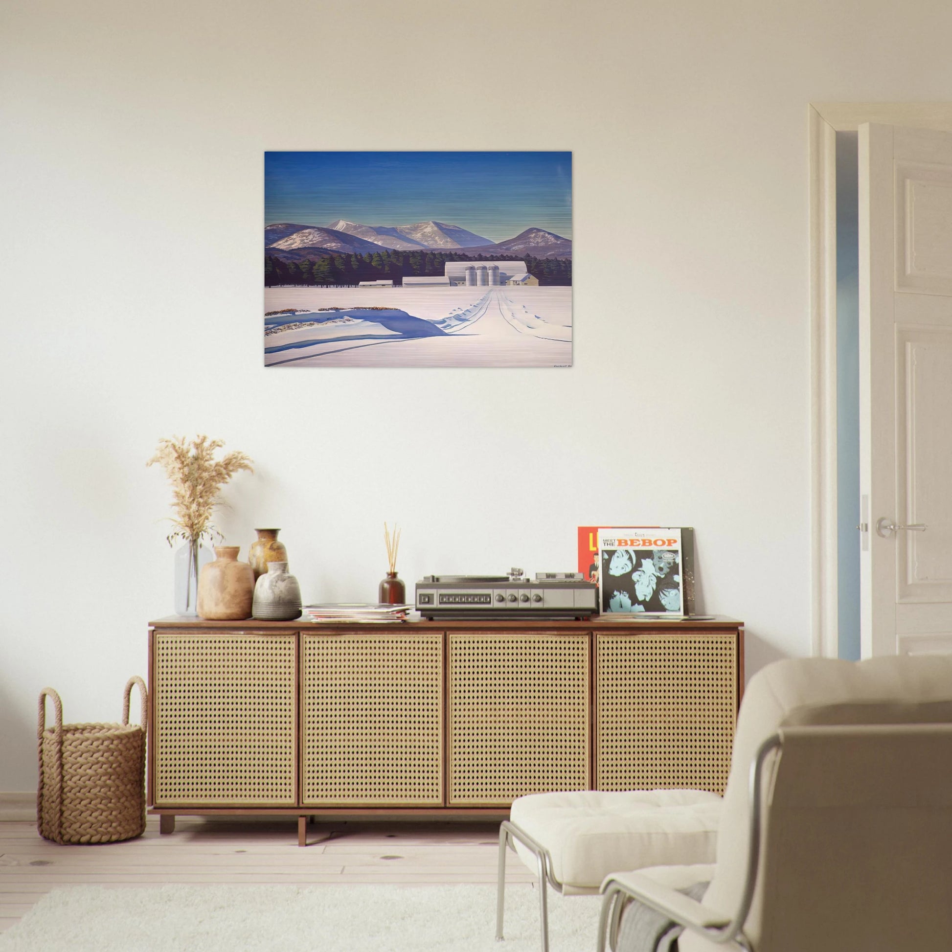 Road to Asgaard   Adirondack - Rockwell Kent Brushed Aluminum Print - 70x100 cm / 28x40 inches | Rockwell Kent Aluminum Print | Rockwell Kent Prints