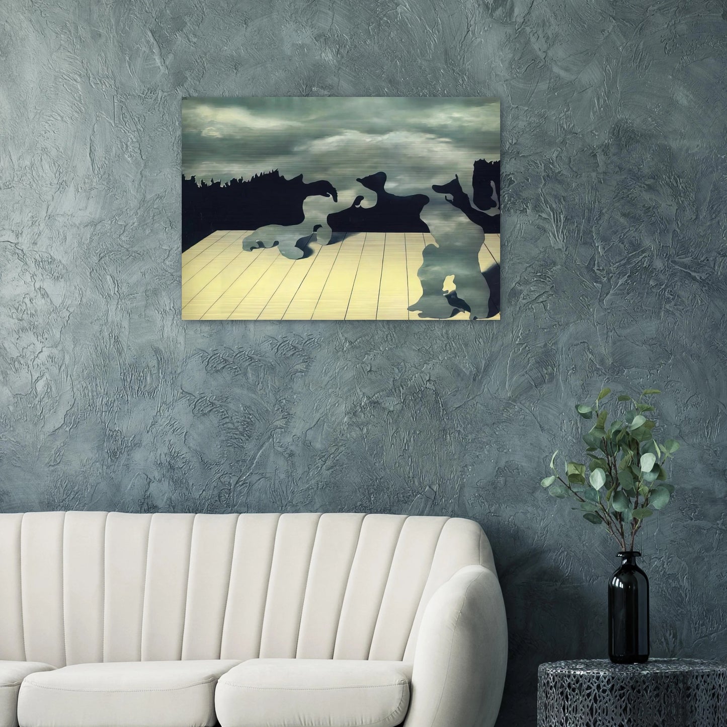 THE MUSCLES OF THE SKY 1927 - Rene Magritte Brushed Aluminum Print - 70x100 cm / 28x40 inches | Rene Magritte Aluminum Print | Rene Magritte Prints