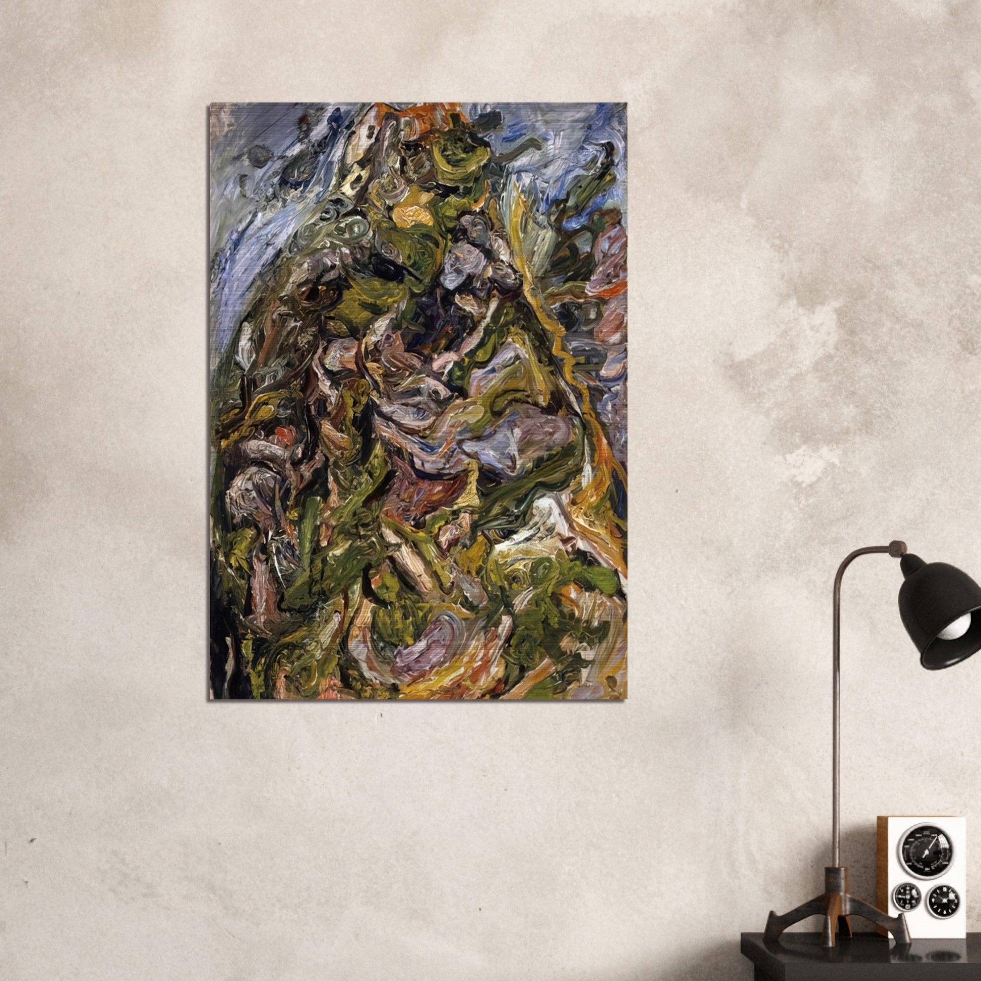 HILL AT CERET 1921 - Chaim Soutine Brushed Aluminum Print - 70x100 cm / 28x40 inches | Chaim Soutine Aluminum Print | Chaim Soutine Prints