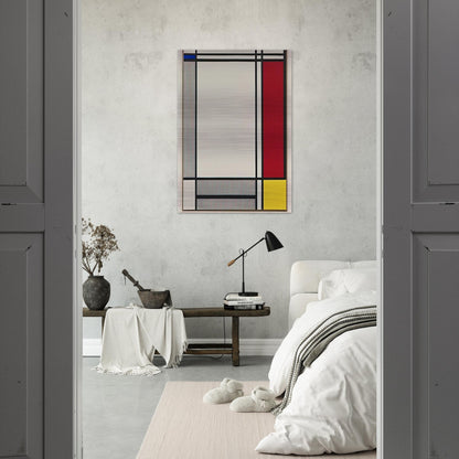 NON OBJECTIVE I 1964 - Roy Lichtenstein Brushed Aluminum Print - 70x100 cm / 28x40 inches | Roy Lichtenstein Aluminum Print | Roy Lichtenstein Prints
