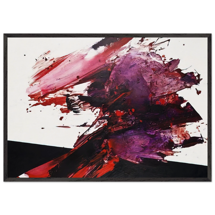 UNTITLED 2447 2009 - Luis Feito 70x100 cm / 28x40 inches Framed Art Print – Black Wooden Frame