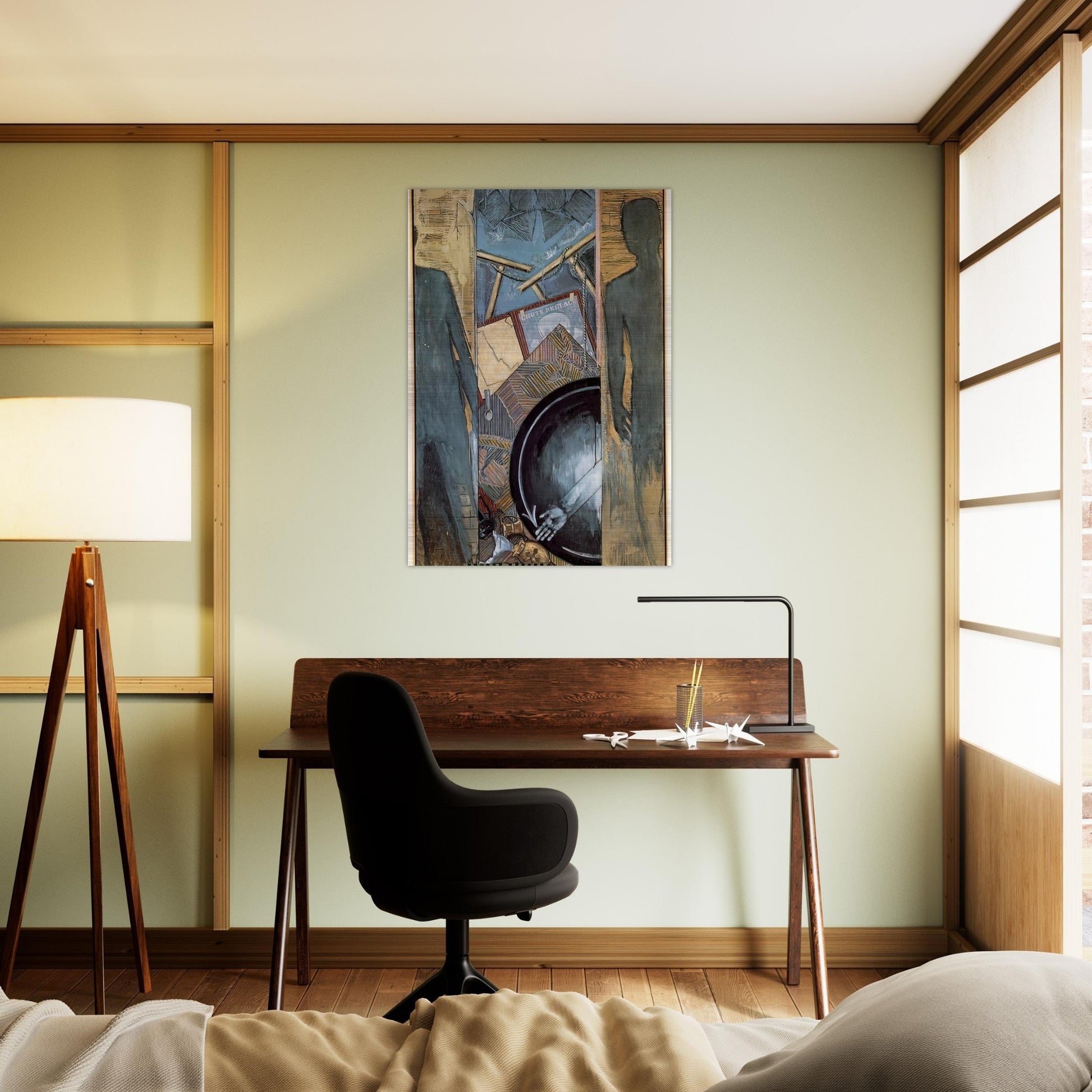FALL - Jasper Johns Brushed Aluminum Print - 70x100 cm / 28x40 inches | Jasper Johns Aluminum Print | Jasper Johns Prints