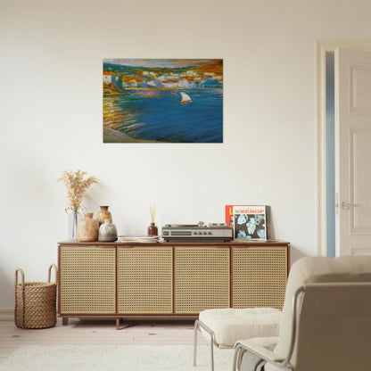 LANDSCAPE NEAR CADAQUES 1921 - Salvador Dali Brushed Aluminum Print - 70x100 cm / 28x40 inches | Salvador Dali Aluminum Print | Salvador Dali Prints