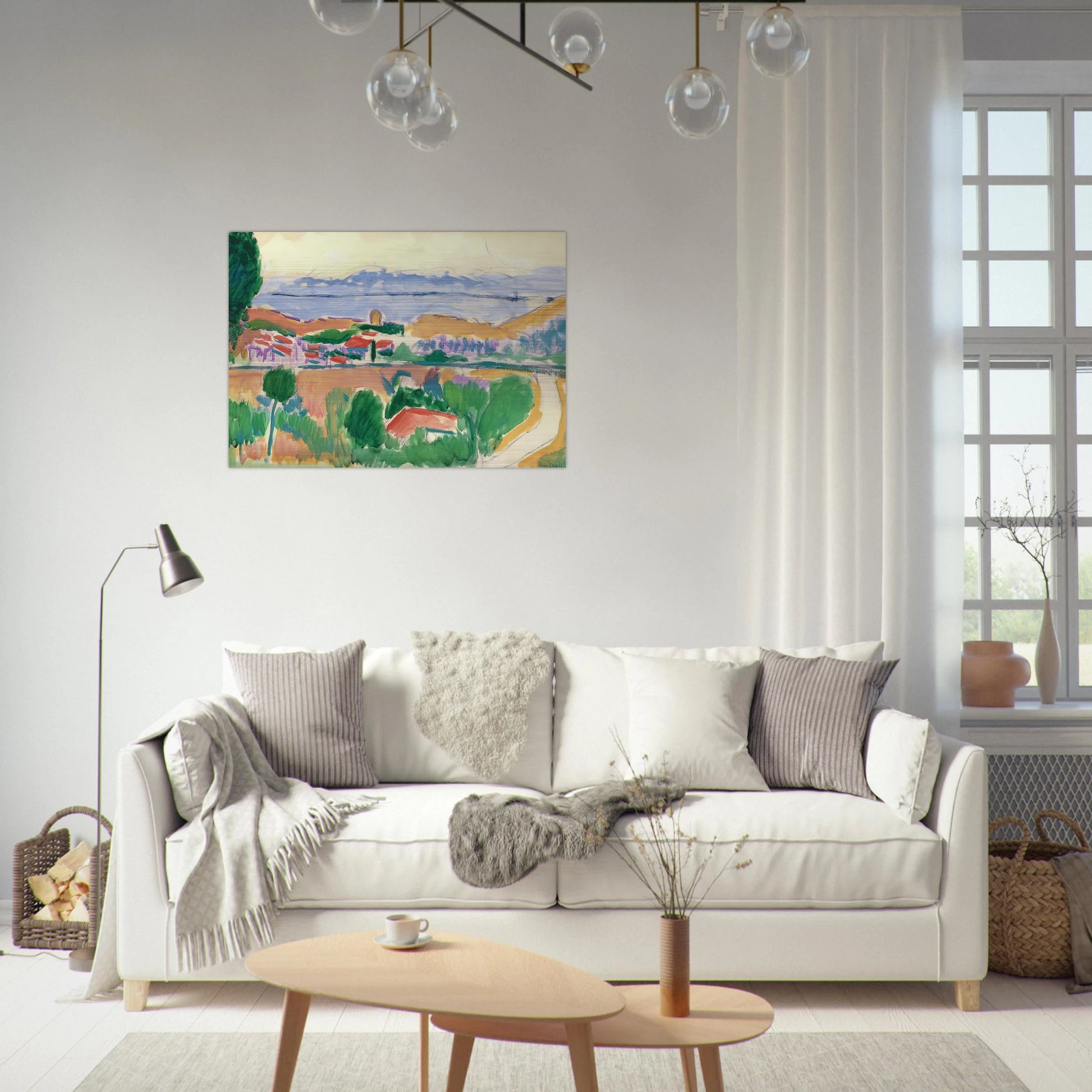 VUE DE COLLIOURE 1906 - Henri Matisse Brushed Aluminum Print - 70x100 cm / 28x40 inches | Henri Matisse Aluminum Print | Henri Matisse Prints