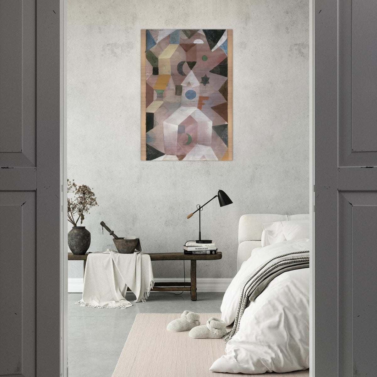 THE CHAPEL 1917 - Paul Klee Brushed Aluminum Print - 70x100 cm / 28x40 inches | Paul Klee Aluminum Print | Paul Klee Prints