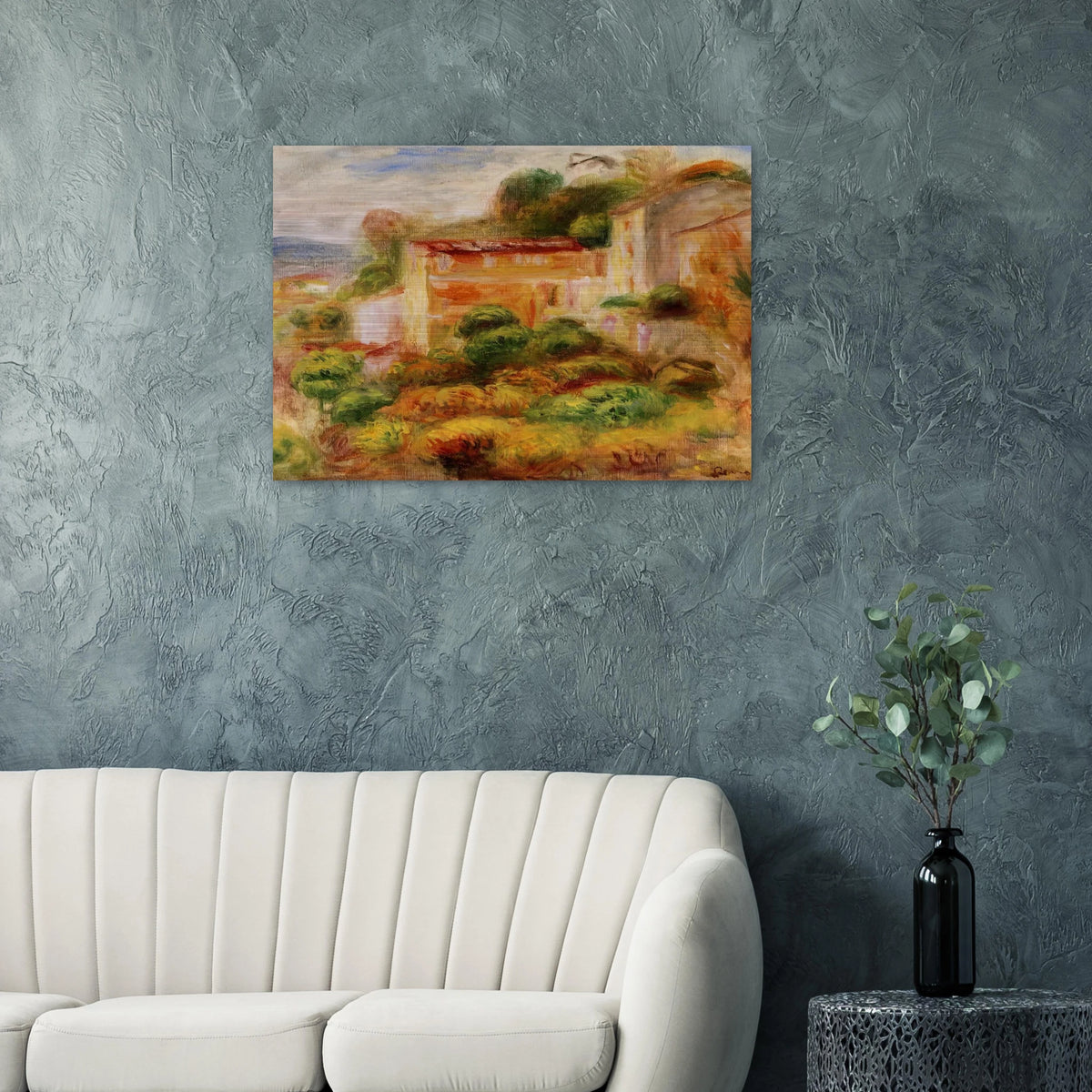 Maison de la Poste - Pierre-Auguste Renoir Brushed Aluminum Print - 70x100 cm / 28x40 inches | Pierre-Auguste Renoir Aluminum Print | Pierre-Auguste Renoir Prints