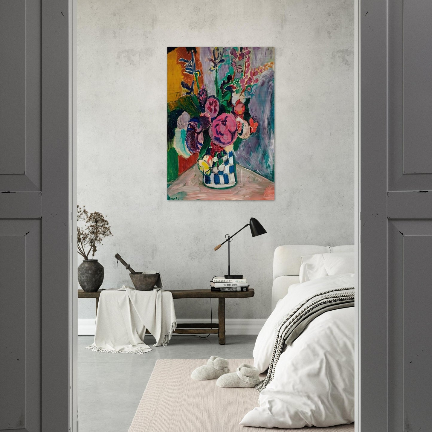 LES PIVOINES 1907 - Henri Matisse Brushed Aluminum Print - 70x100 cm / 28x40 inches | Henri Matisse Aluminum Print | Henri Matisse Prints