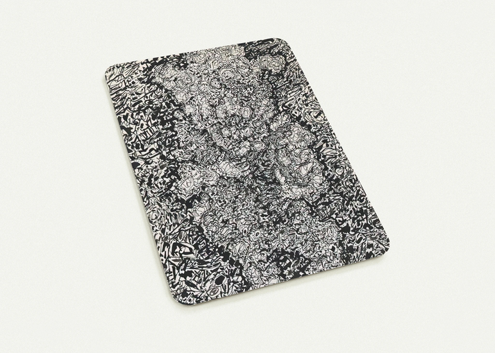 FIGURE WITH HAT IN A LANDSCAPE 1960 By Jean Dubuffet Pack of 10 Post Cards | Jean Dubuffet Post Cards | A6 (10.5 x 14.8 cm) - 4.1 x 5.8 inches