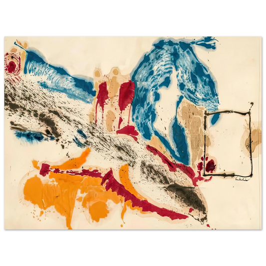 Helen Frankenthaler - Alassio, 1960- Wall Art - 21x29.7 cm / 8x12" - Fine Art Poster-canvas - -