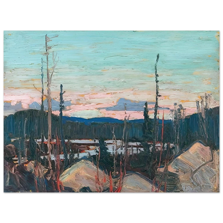 Tom Thomson - BURNT AREA WITH RAGGED ROCKS 1915  75x100 cm / 30x40inches Fine Art Poster