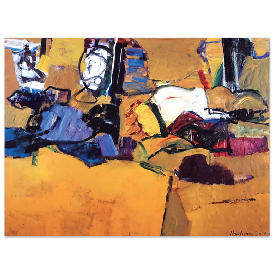 Grace Hartigan - NEW ENGLAND OCTOBER 1957 1957  75x100 cm / 30x40inches Fine Art Poster