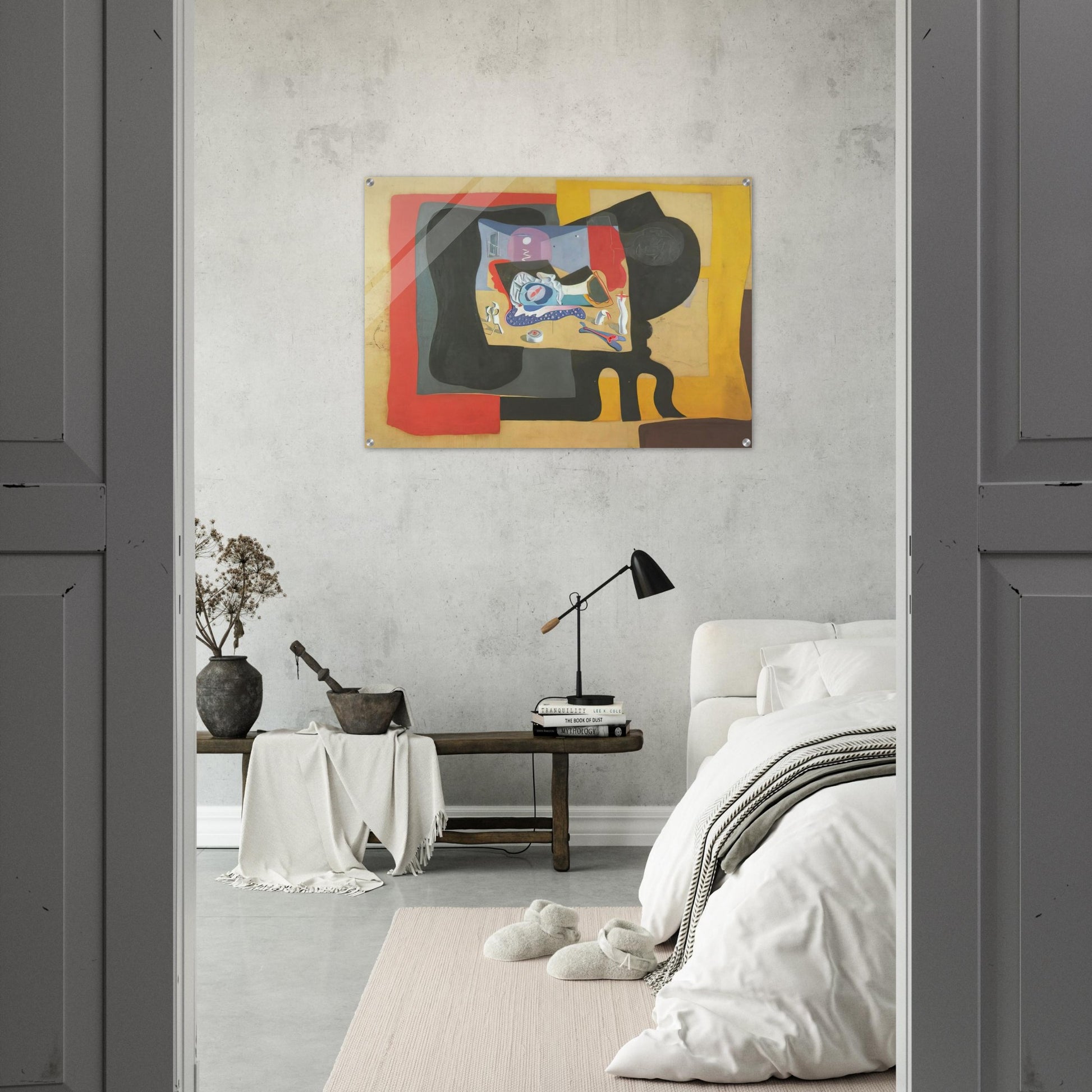 STILL LIFE WITH MOONIGHT - Salvador Dali Acrylic Print - 70x100 cm / 28x40″ inches