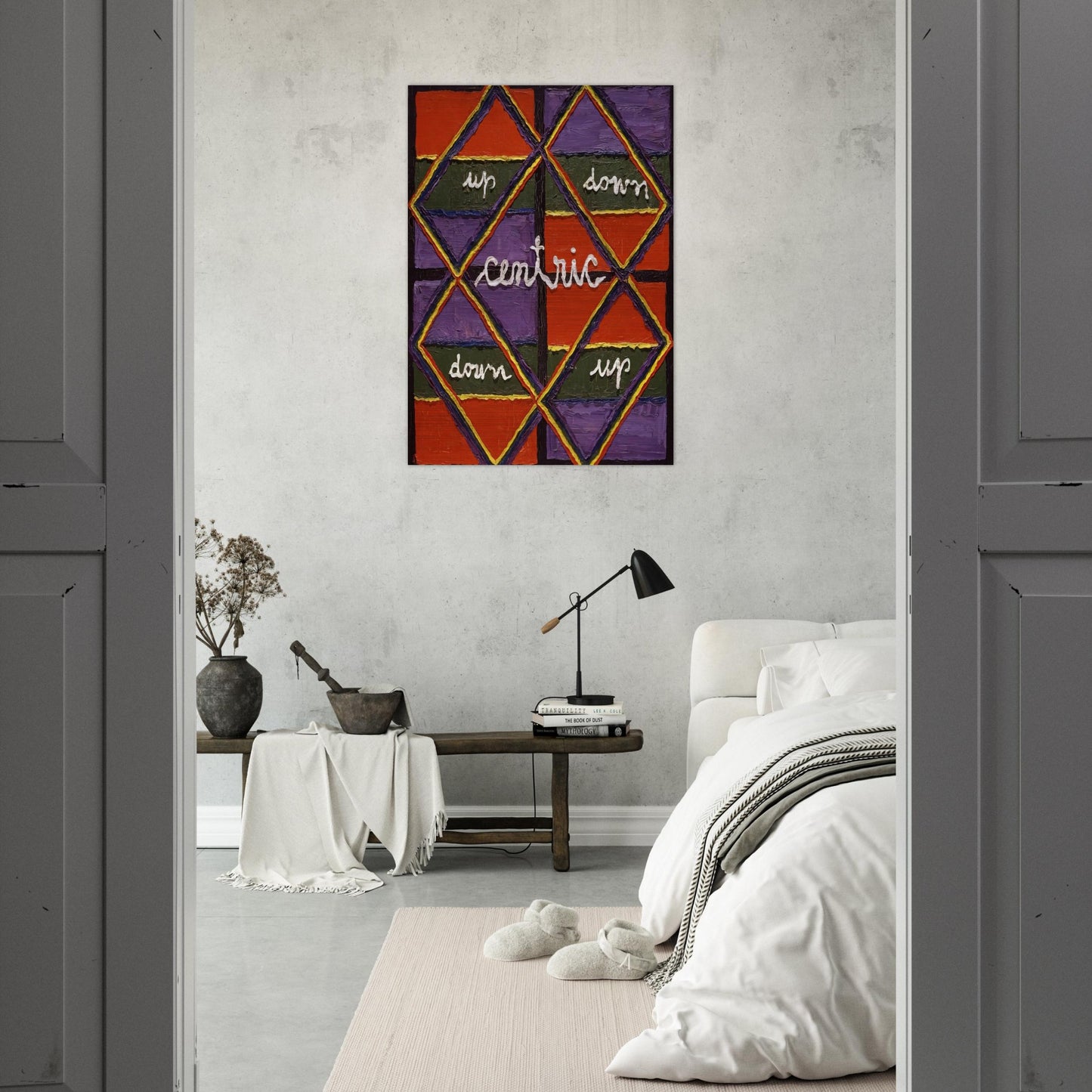 Interlacing Colors I - 1959 - Alfred Jensen Brushed Aluminum Print - 70x100 cm / 28x40 inches | Alfred Jensen Aluminum Print | Alfred Jensen Prints
