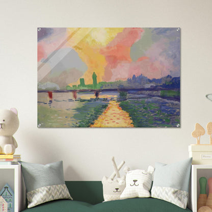 CHARING CROSS BRIDGE LONDON 1906 - Andre Derain Acrylic Print - 70x100 cm / 28x40″ inches