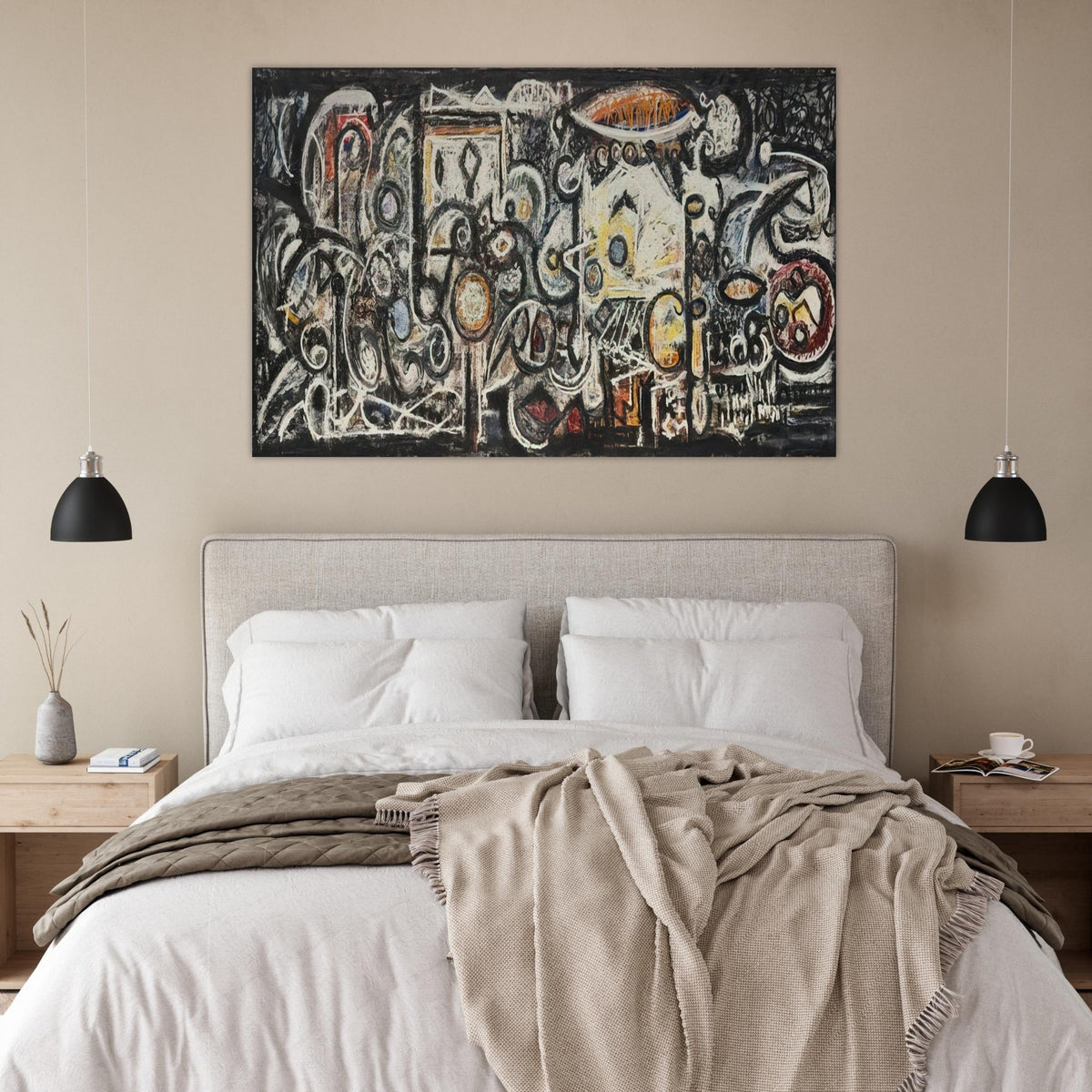 Fugue Number 2 - 1943 - Richard Pousette-Dart Art Prints - 100x150 cm / 40x60″ inches | Richard Pousette-Dart Poster | Richard Pousette-Dart Prints
