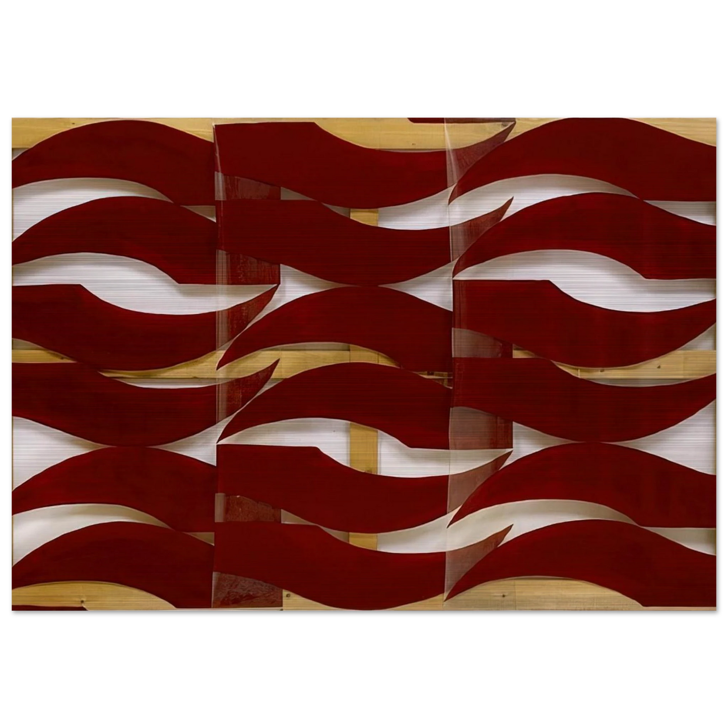 Rosso scuro - 1974 - Carla Accardi Brushed Aluminum Print - 70x100 cm / 28x40 inches | Carla Accardi Aluminum Print | Carla Accardi Prints