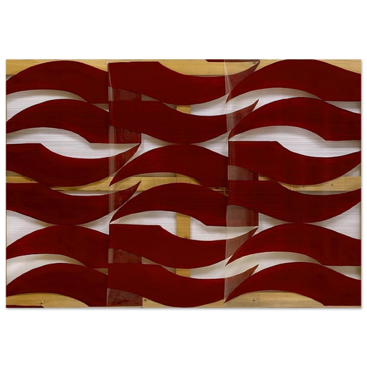 Rosso scuro - 1974 - Carla Accardi Brushed Aluminum Print - 70x100 cm / 28x40 inches | Carla Accardi Aluminum Print | Carla Accardi Prints