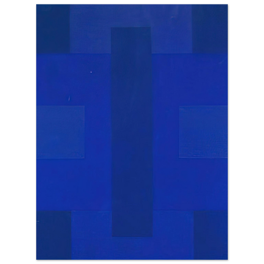 Ad Reinhardt - Blue Painting - 1953  75x100 cm / 30x40inches Fine Art Poster