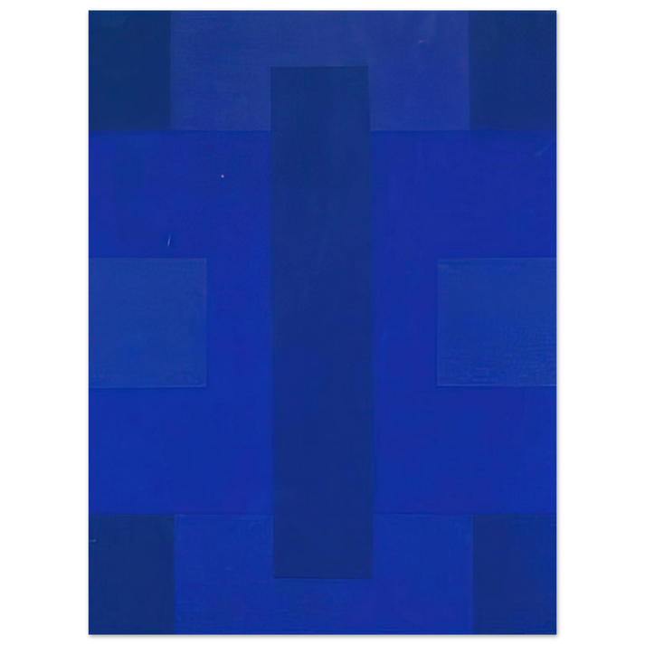 Ad Reinhardt - Blue Painting - 1953  75x100 cm / 30x40inches Fine Art Poster