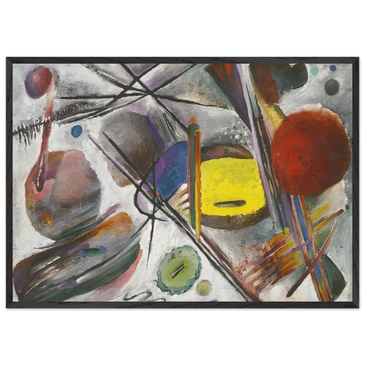 UNTITLED 1919 - Rudolf Bauer 70x100 cm / 28x40 inches Framed Art Print – Black Wooden Frame