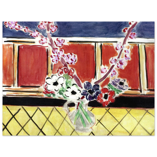 Henri Matisse - ANEMONES AND PEACH BLOSSOMS 1944  75x100 cm / 30x40inches Fine Art Poster