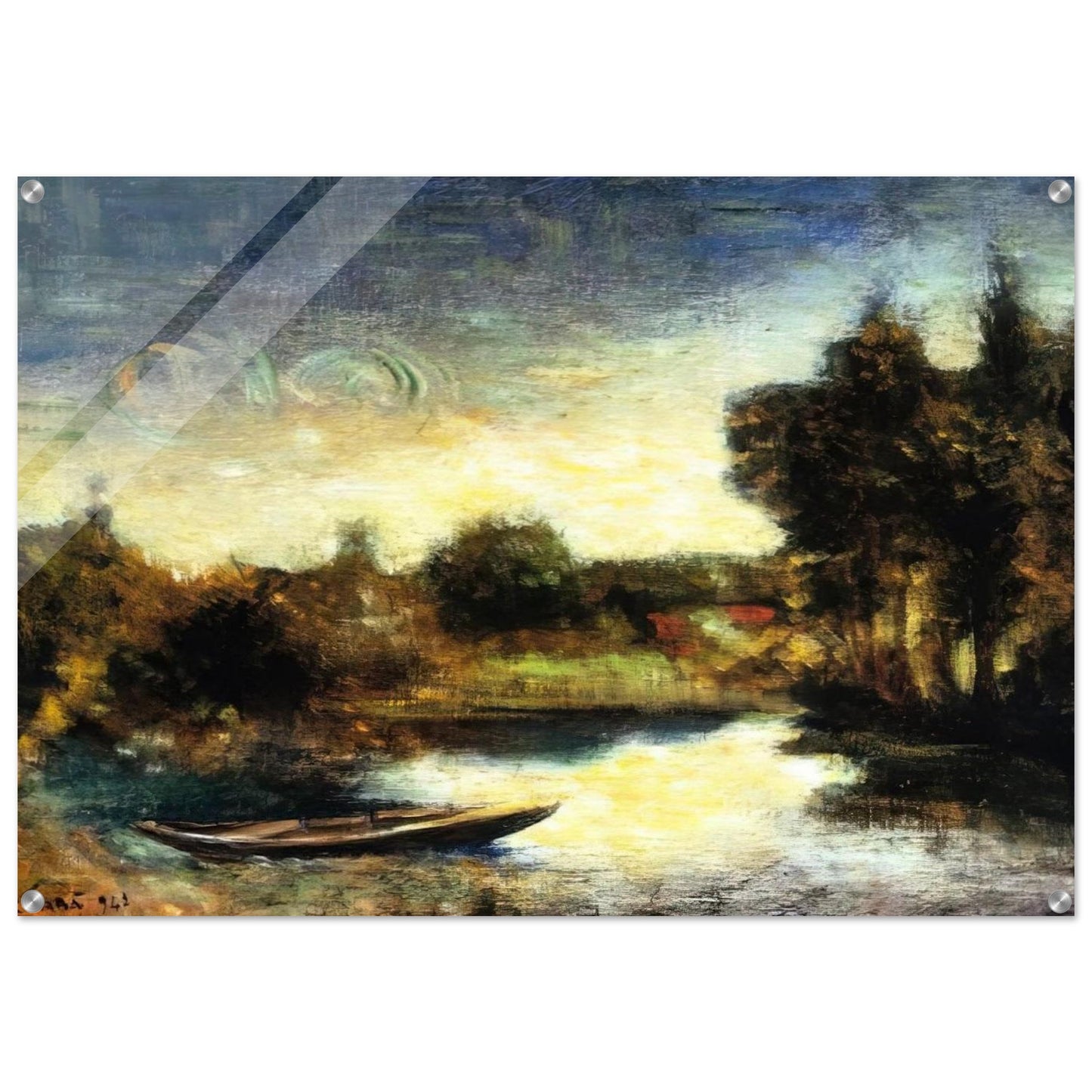 FIUMETTO 1941 - Carlo Carra Acrylic Print - 70x100 cm / 28x40″ inches