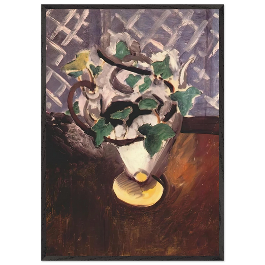 WOMAN READING WITH PEACHES 1923 0 - Henri Matisse 70x100 cm / 28x40 inches Framed Art Print – Black Wooden Frame