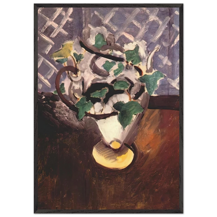 WOMAN READING WITH PEACHES 1923 0 - Henri Matisse 70x100 cm / 28x40 inches Framed Art Print – Black Wooden Frame