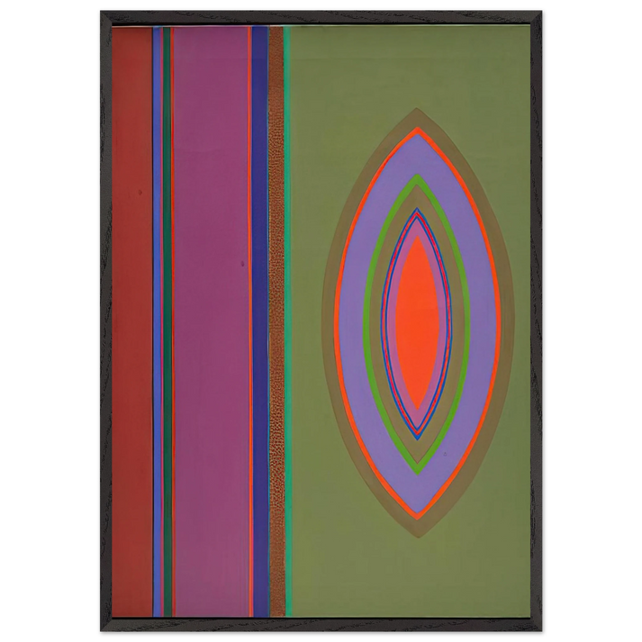 RVG - 1966 - John Ferren 70x100 cm / 28x40 inches Framed Art Print – Black Wooden Frame