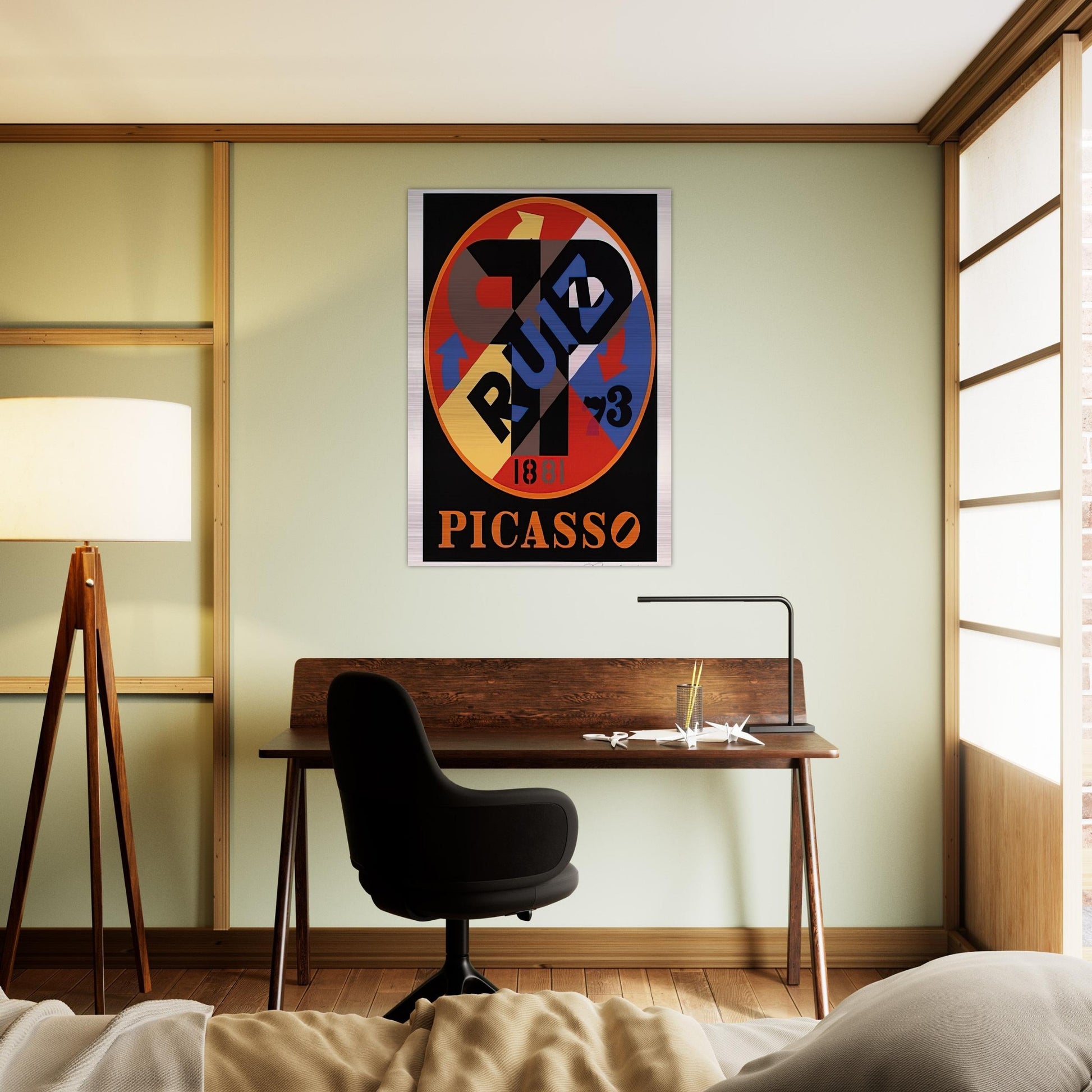 Picasso, The American Dream - Robert Indiana Brushed Aluminum Print - 70x100 cm / 28x40 inches | Robert Indiana Aluminum Print | Robert Indiana Prints
