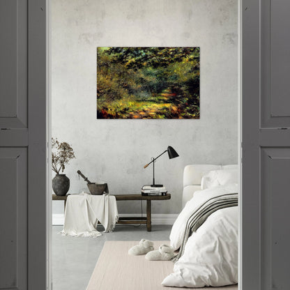 Forest Path - Pierre-Auguste Renoir Brushed Aluminum Print - 70x100 cm / 28x40 inches | Pierre-Auguste Renoir Aluminum Print | Pierre-Auguste Renoir Prints