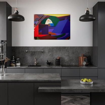 Orion II - Al Held Acrylic Print - 70x100 cm / 28x40″ inches