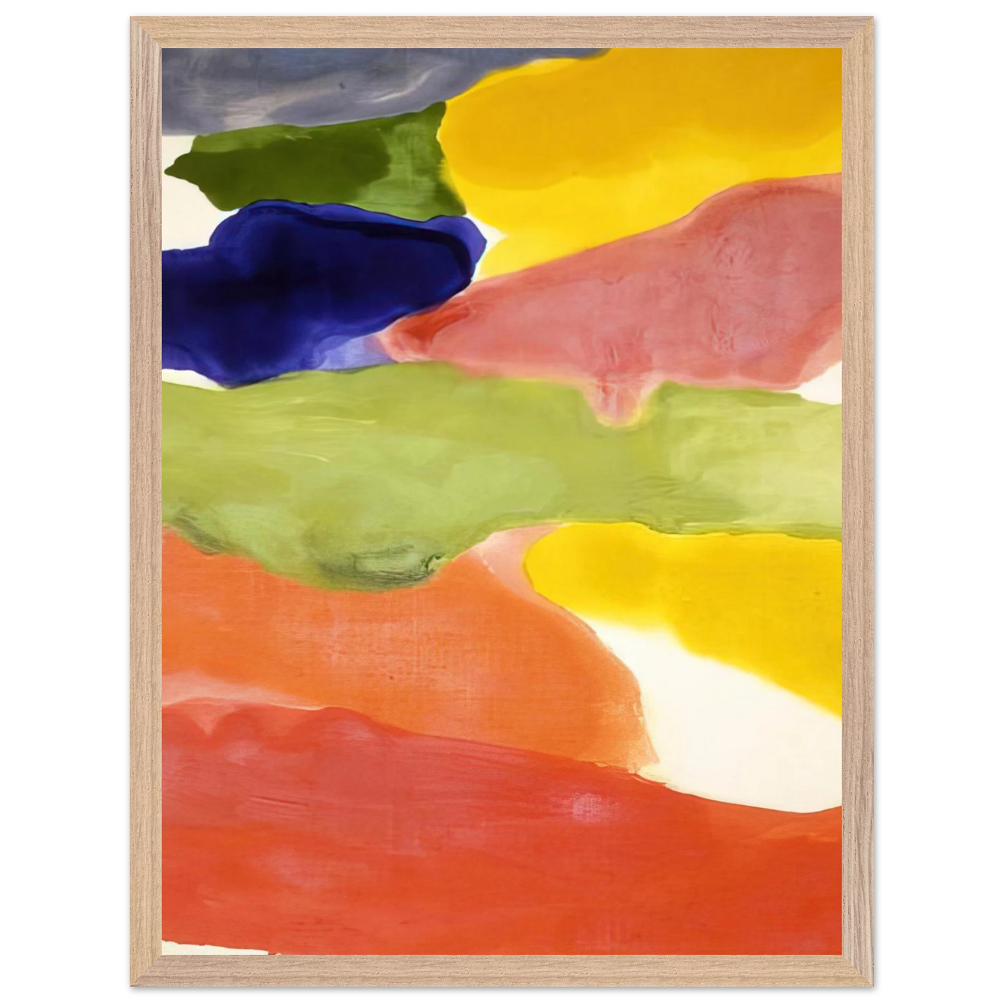 Helen Frankenthaler - Tutti-Fruitti - 1966 Wall art - A2 (42 x 59.4  cm) - Premium Wooden Framed Poster With Fine Art Paper-canvas - Wood frame
