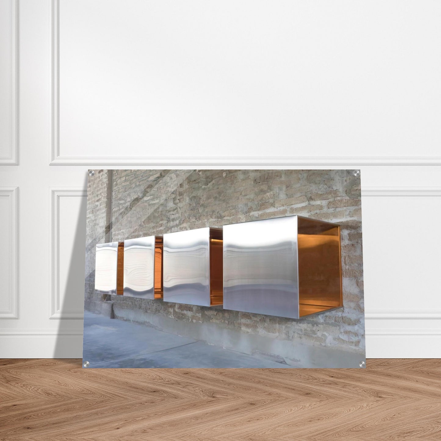 Untitled First Multi-Unit Work - 1966 - Donald Judd Acrylic Print - 70x100 cm / 28x40″ inches