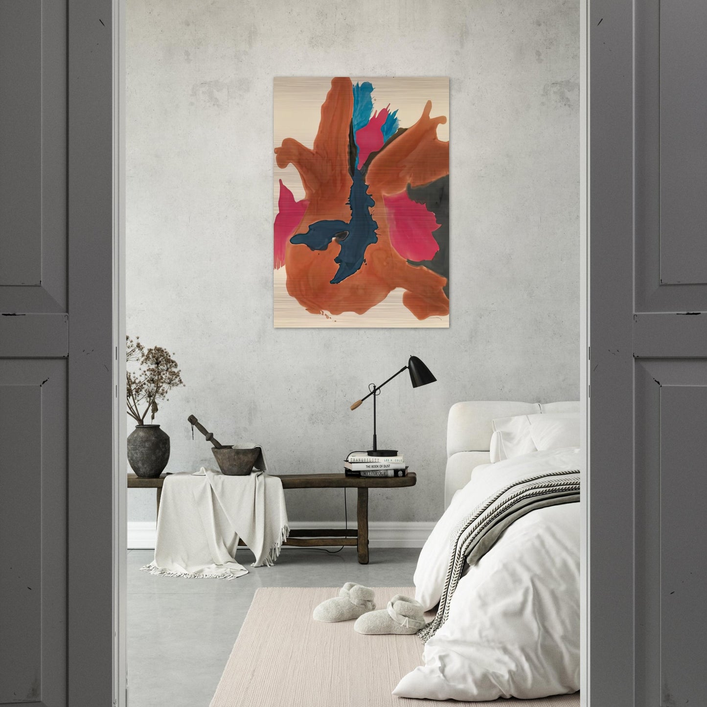 Pink Lady, 1963- - Helen Frankenthaler Brushed Aluminum Print - 70x100 cm / 28x40 inches | Helen Frankenthaler Aluminum Print | Helen Frankenthaler Prints