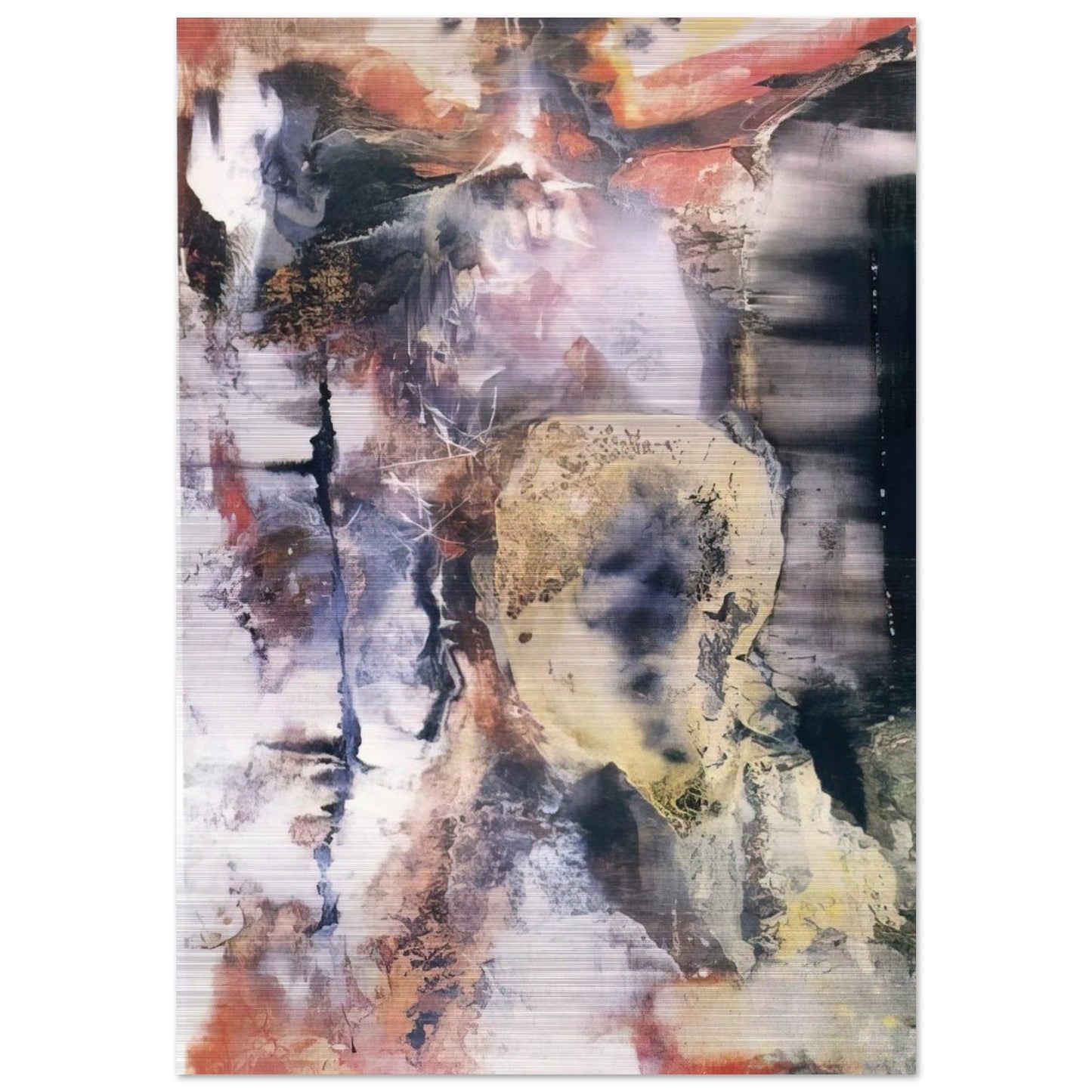 The Archer - 1955 - Paul Jenkins Brushed Aluminum Print - 70x100 cm / 28x40 inches | Paul Jenkins Aluminum Print | Paul Jenkins Prints