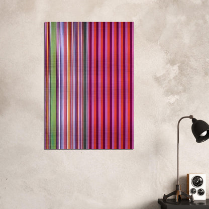 Red Baron - 1966 - Gene Davis Brushed Aluminum Print - 70x100 cm / 28x40 inches | Gene Davis Aluminum Print | Gene Davis Prints