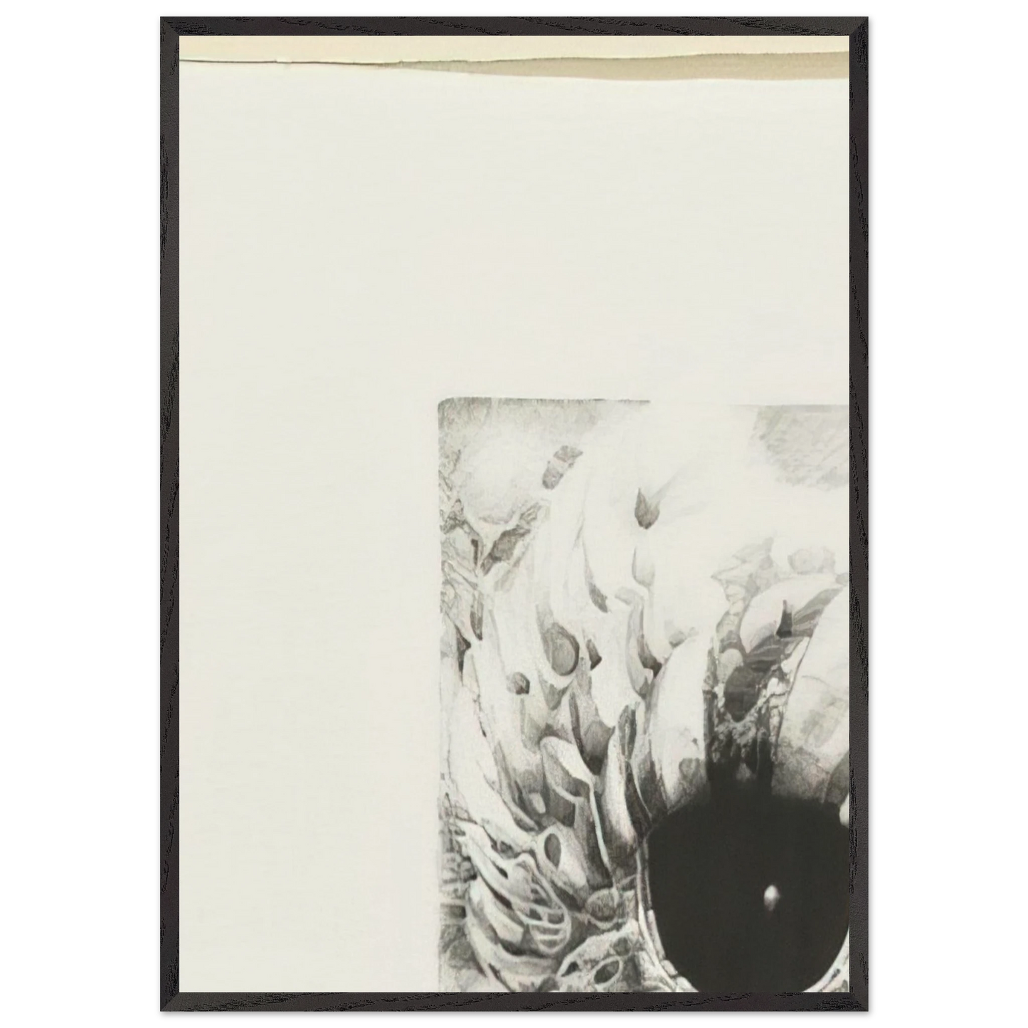 EIGHTH STONE 1968 - Lee Bontecou 70x100 cm / 28x40 inches Framed Art Print – Black Wooden Frame