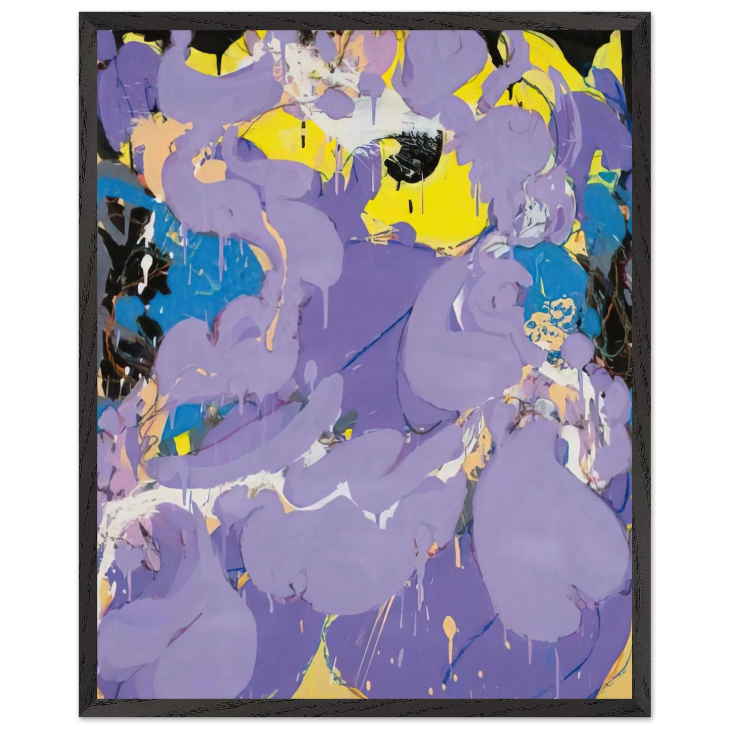Helen Frankenthaler - Untitled - 1978 Wall art - 40x50 cm / 16x20 inches - Premium Wooden Framed Poster With Fine Art Paper-canvas - Wood frame