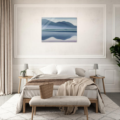 Lake George  formerly Reflection Seascape  - Georgia O'Keeffe Acrylic Print - 70x100 cm / 28x40″ inches