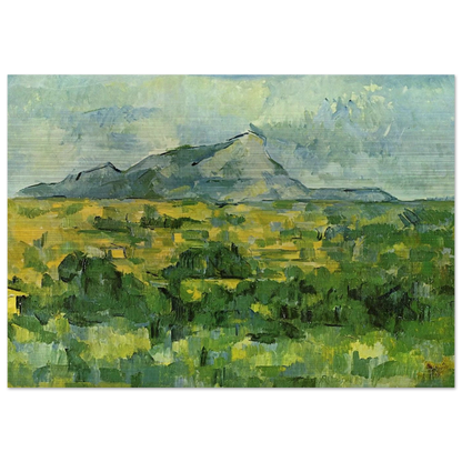 Mont Sainte-Victoire - Paul Cézanne Brushed Aluminum Print - 70x100 cm / 28x40 inches | Paul Cézanne Aluminum Print | Paul Cézanne Prints
