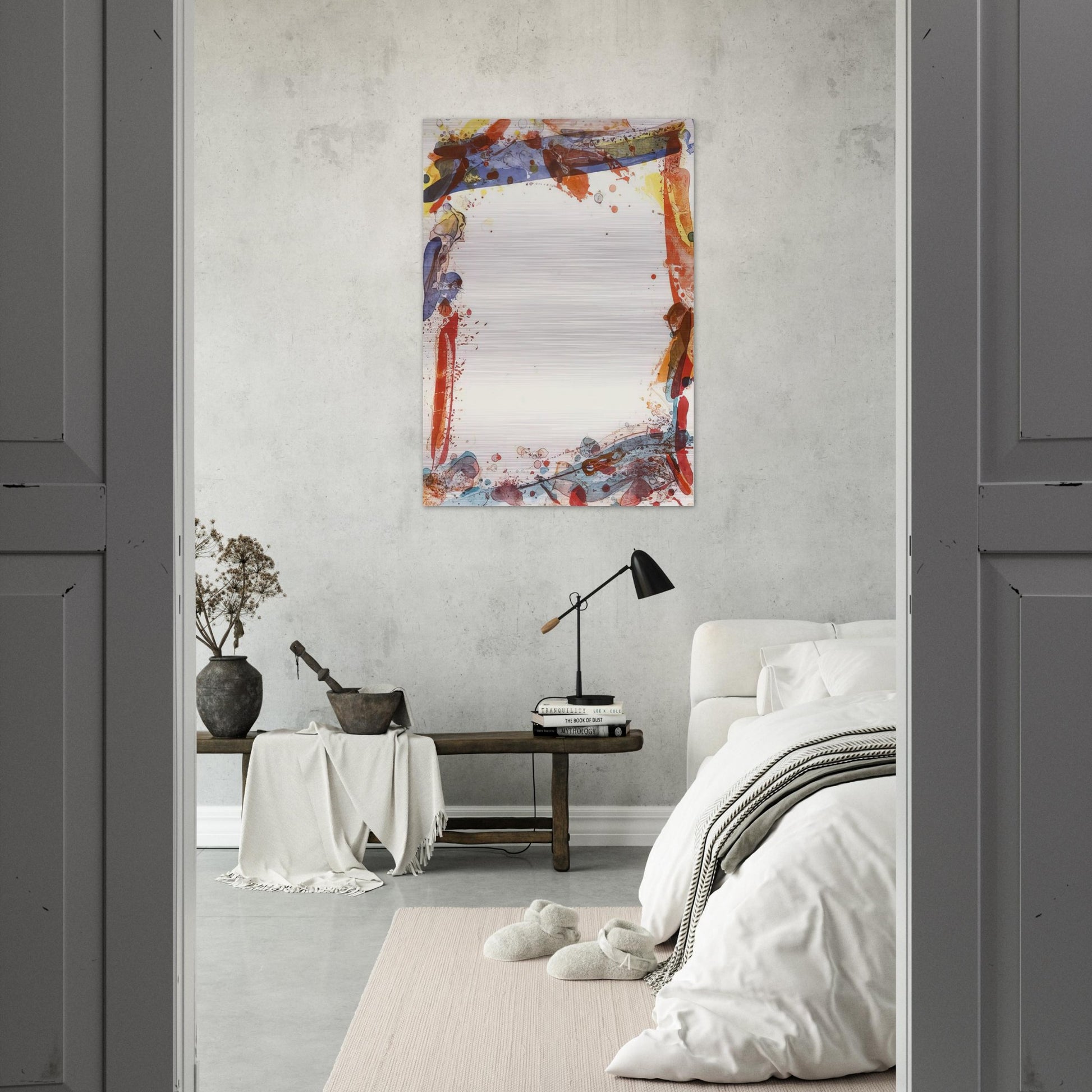 Veiled Sail - Sam Francis Brushed Aluminum Print - 70x100 cm / 28x40 inches | Sam Francis Aluminum Print | Sam Francis Prints