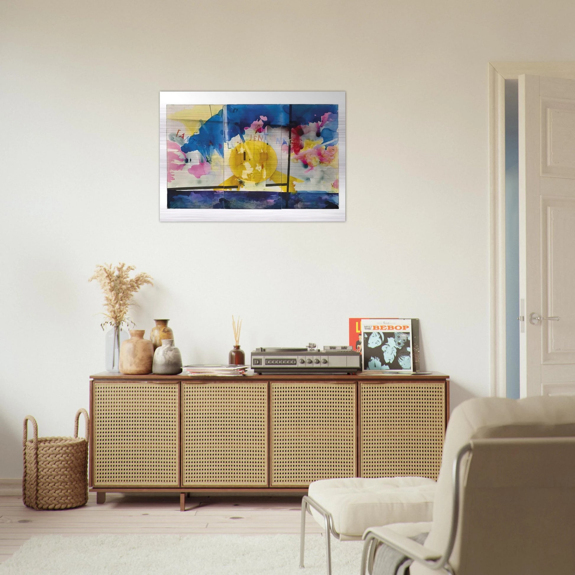 Fantasy of the Natural Patient - 1970 - Mario Schifano Brushed Aluminum Print - 70x100 cm / 28x40 inches | Mario Schifano Aluminum Print | Mario Schifano Prints