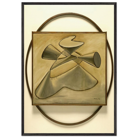SHAKESPEAREAN EQUATION KING LEAR - Man Ray 70x100 cm / 28x40 inches Framed Art Print – Black Wooden Frame