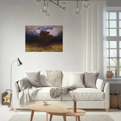 Forest Lake. Cloud - Arkhyp Kuindzhi Brushed Aluminum Print - 70x100 cm / 28x40 inches | Arkhyp Kuindzhi Aluminum Print | Arkhyp Kuindzhi Prints